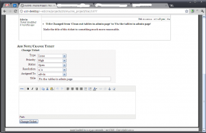 change_ticket Change Ticket/Add Note