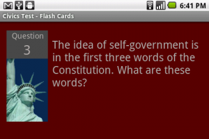 Question Flash Card